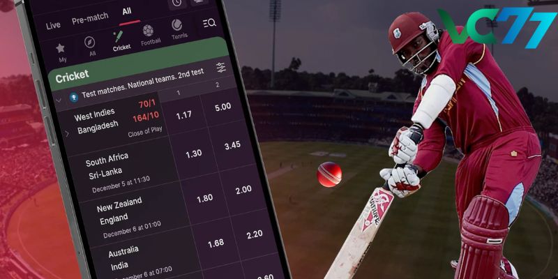 Countless bets are constantly updated at VC77 sports